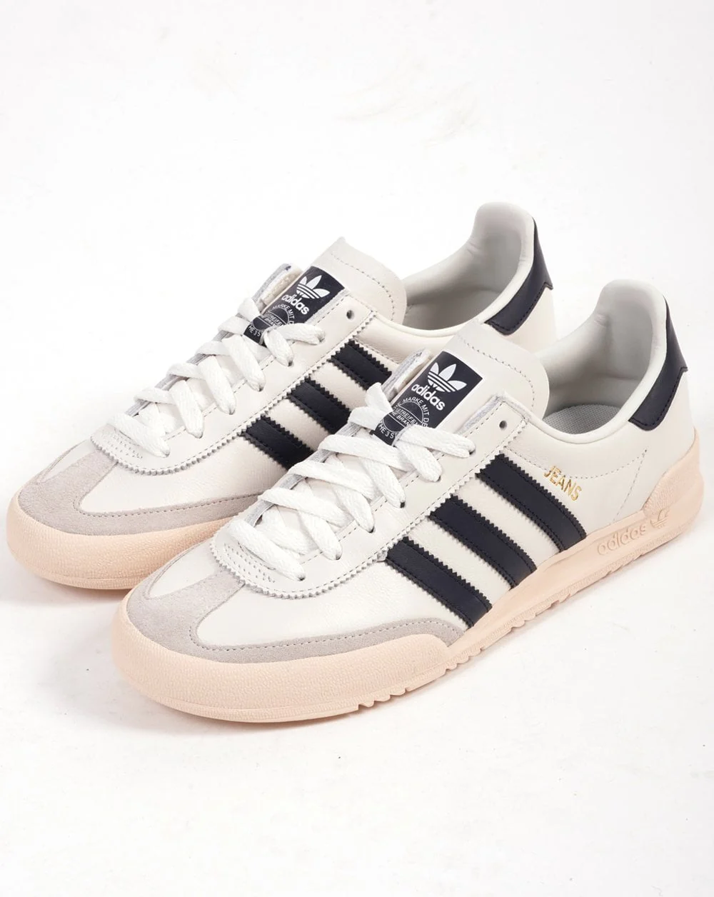 Adidas Jeans Trainers Chalk White / Navy - Image 3