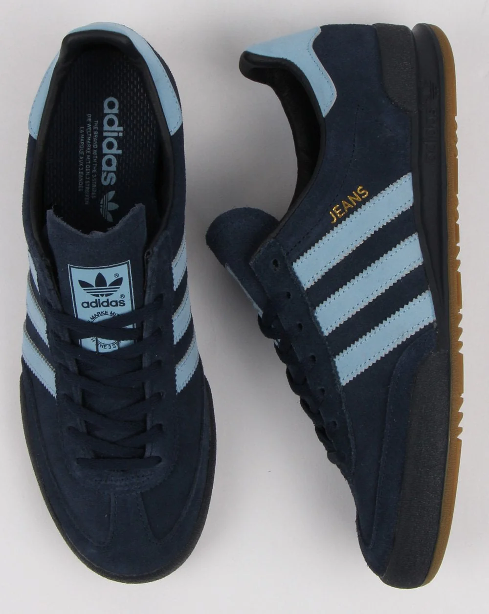 Adidas Jeans Trainers Navy/Sky - Image 2