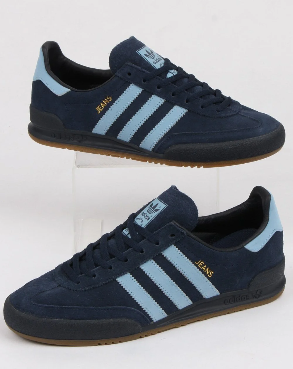 Adidas Jeans Trainers Navy/Sky - Image 4