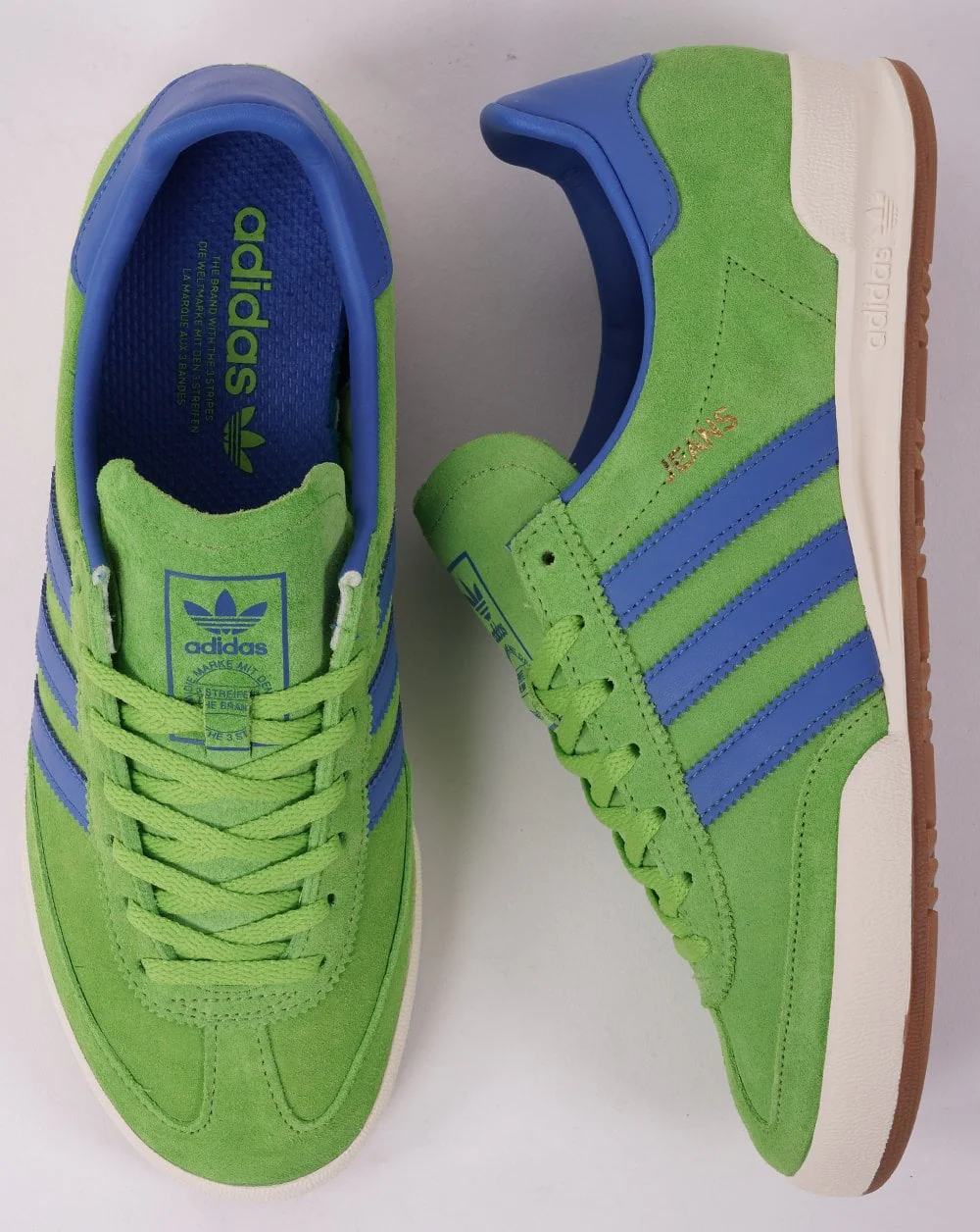 Adidas Jeans Trainers Solar lime Blue - Image 4