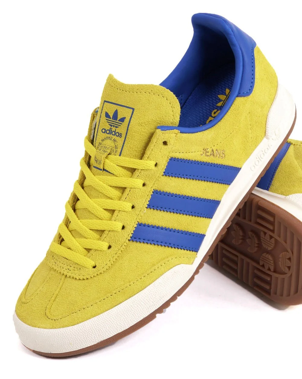 Adidas Jeans Trainers Yellow/blue - Image 2