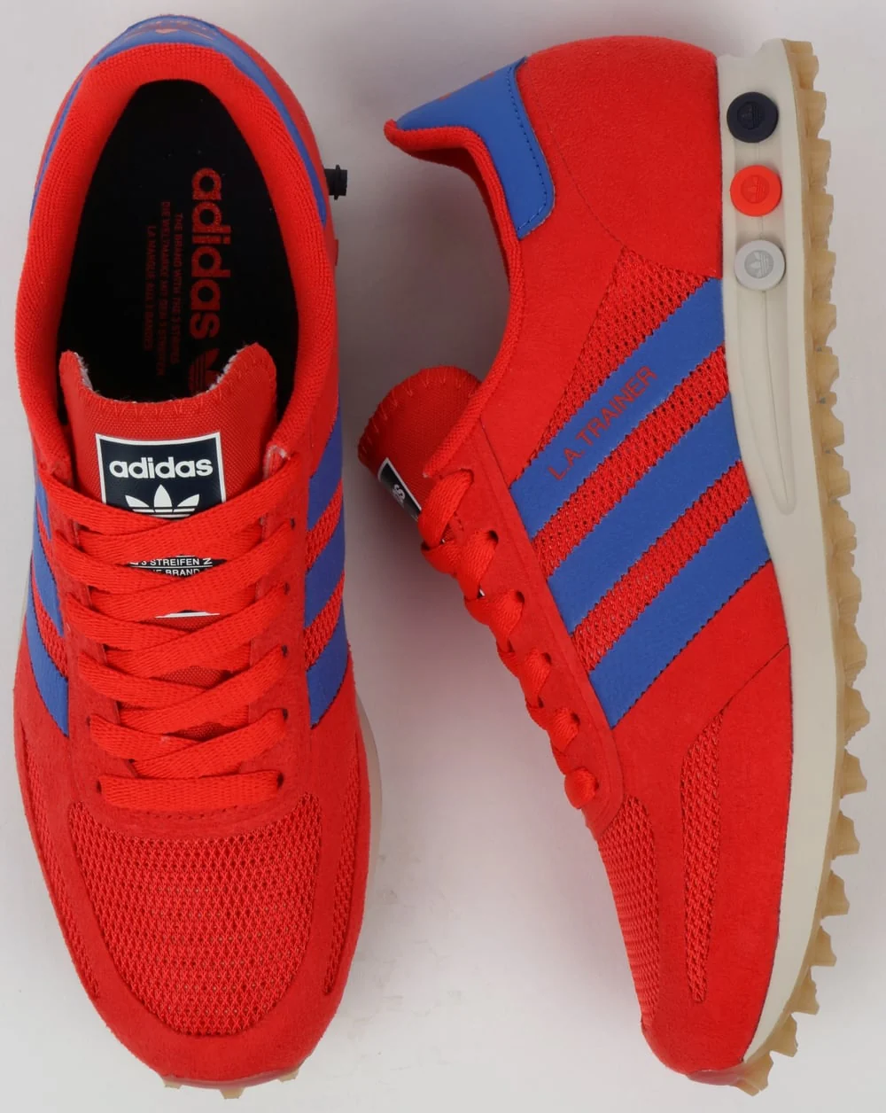 Adidas LA OG Trainer Hi Res Red/Hi Res Blue - Image 2