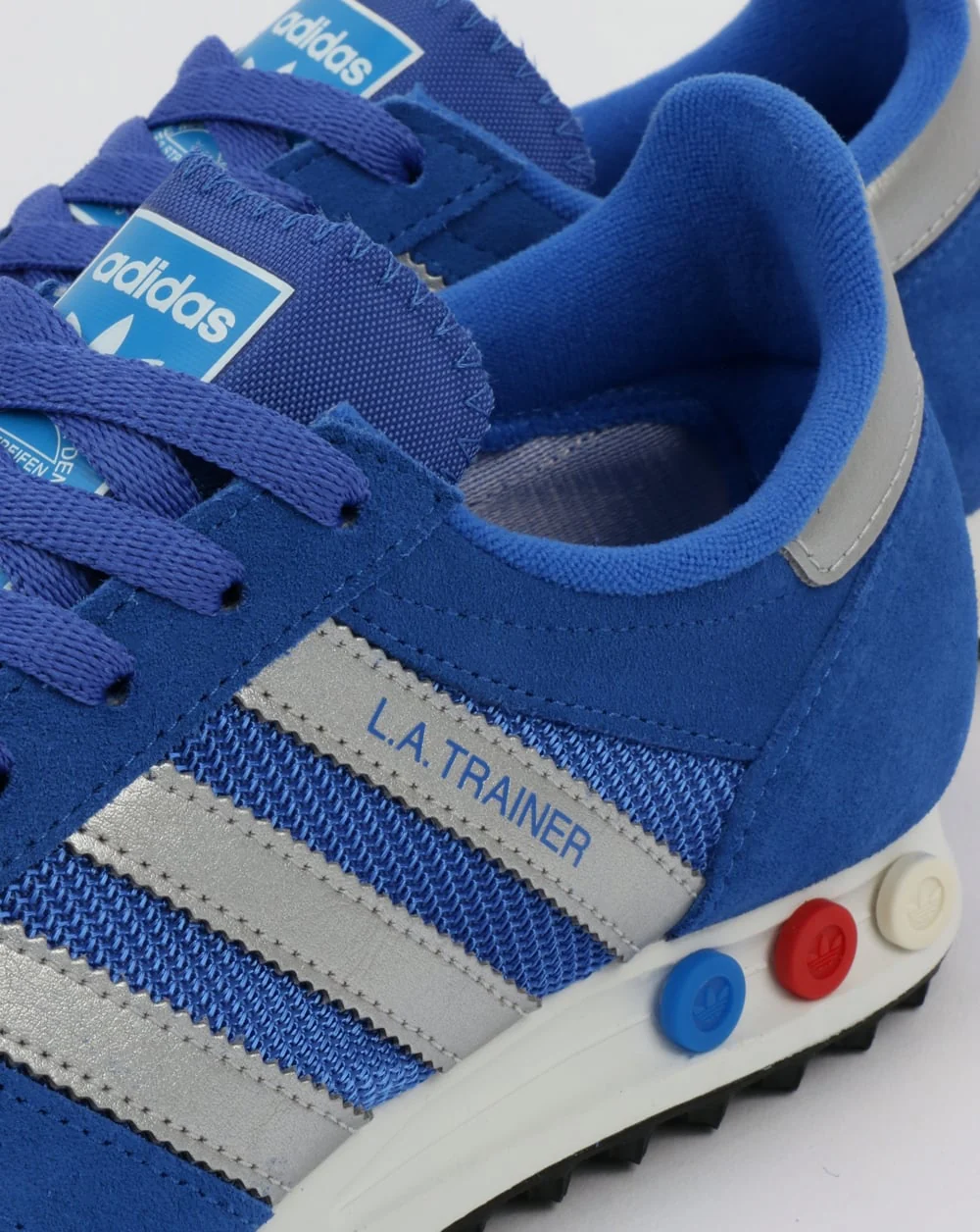 Adidas LA Trainer Hi Res Blue/Silver - Image 4