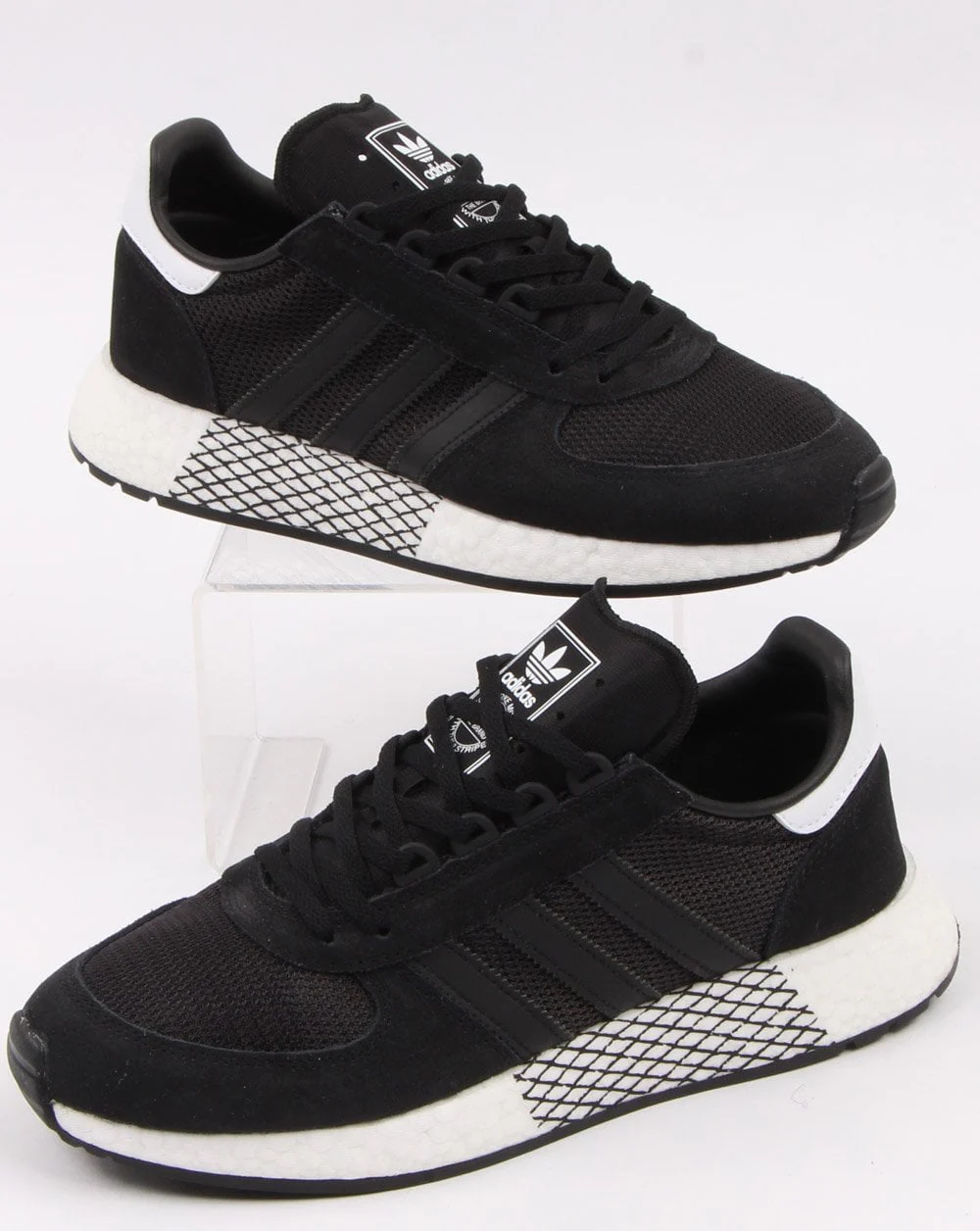 Adidas Marathon Tech Trainers Black/Black/White