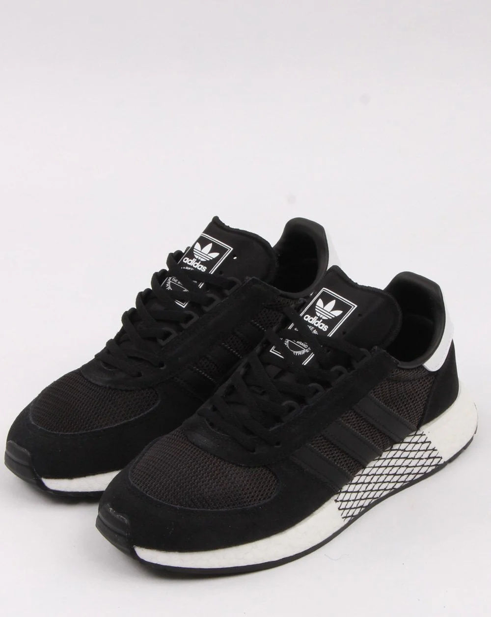 Adidas Marathon Tech Trainers Black/Black/White - Image 3
