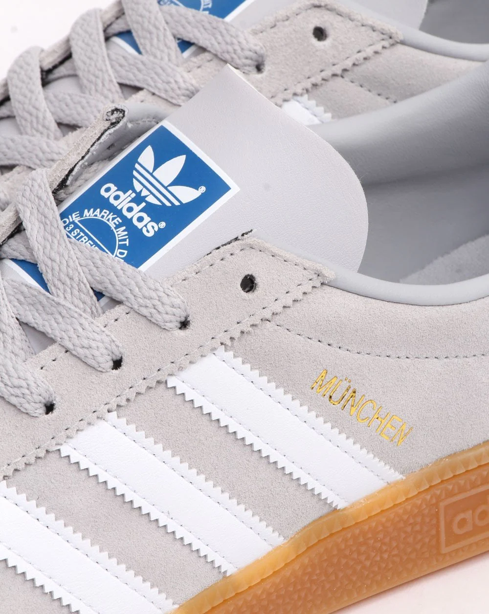 Adidas Munchen Trainers Light Grey/White - Image 2