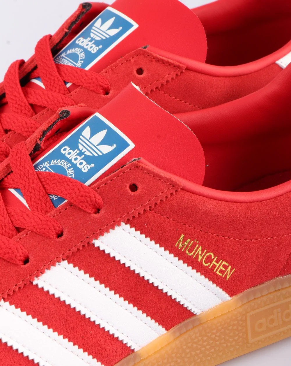 Adidas Munchen Trainers Red/White - Image 2