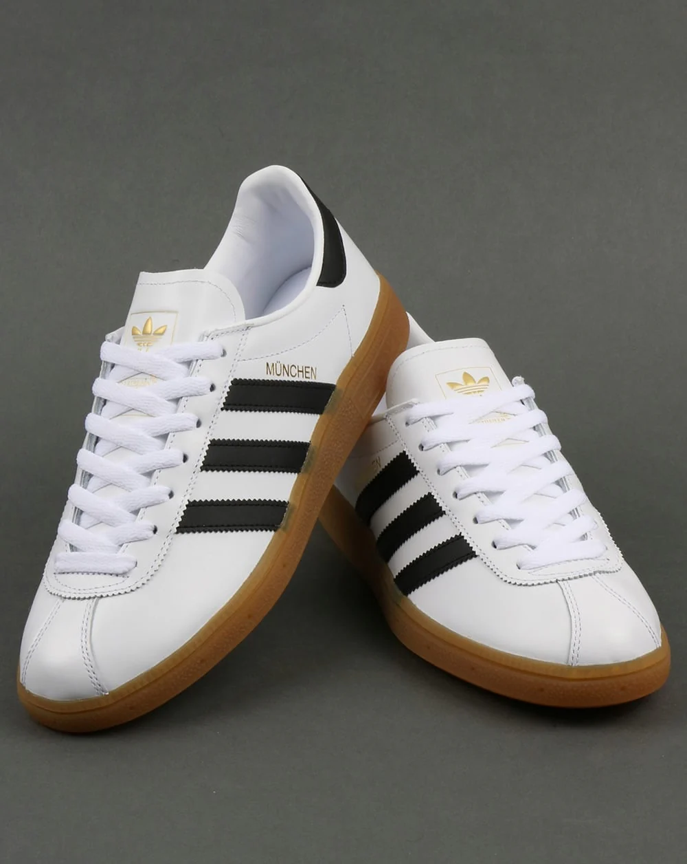 Adidas Munchen Trainers White/Black - Image 4