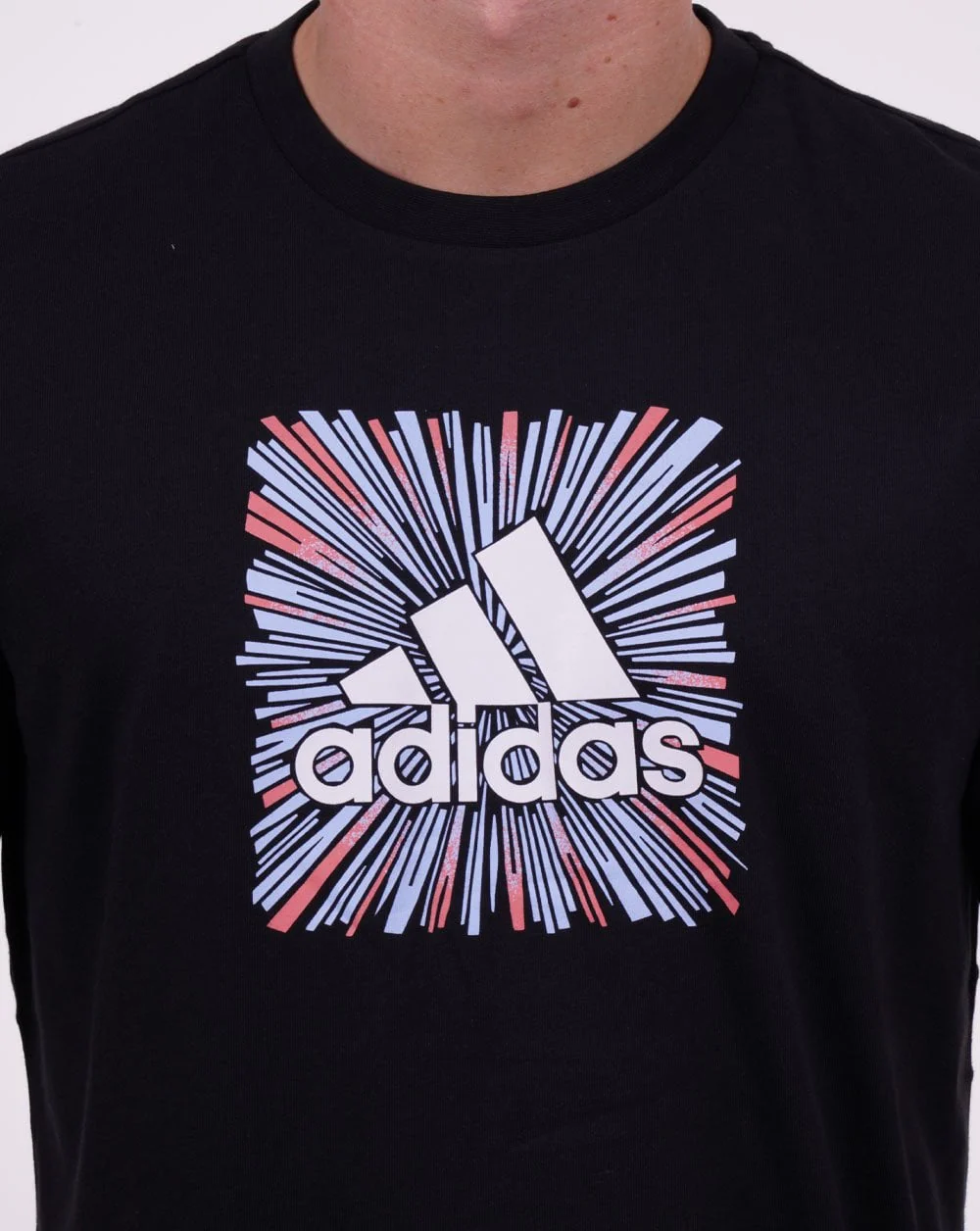 Adidas Optical Logo T Shirt Black - Image 2