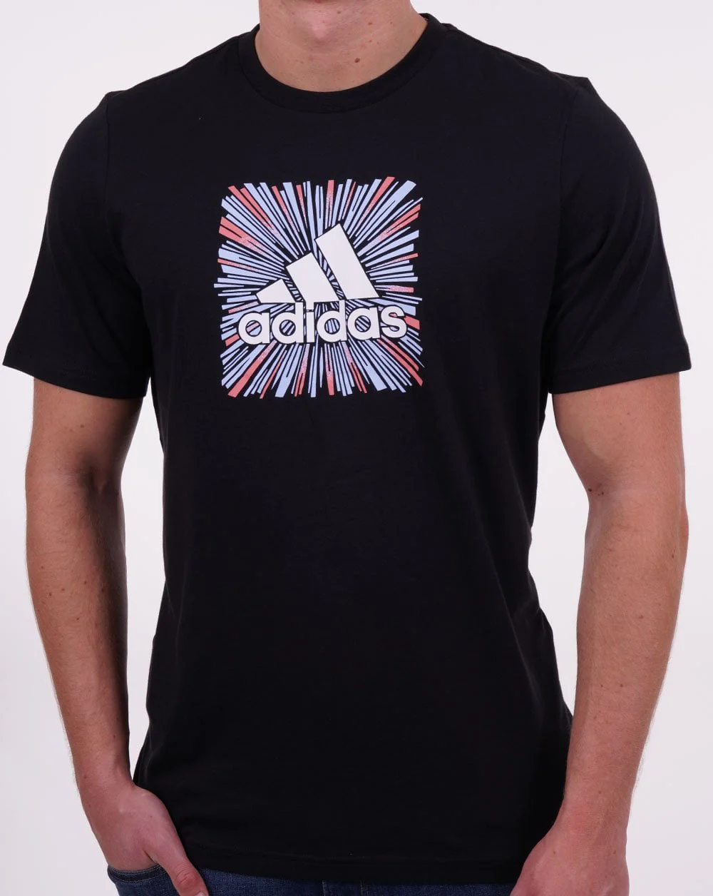 Adidas Optical Logo T Shirt Black - Image 3