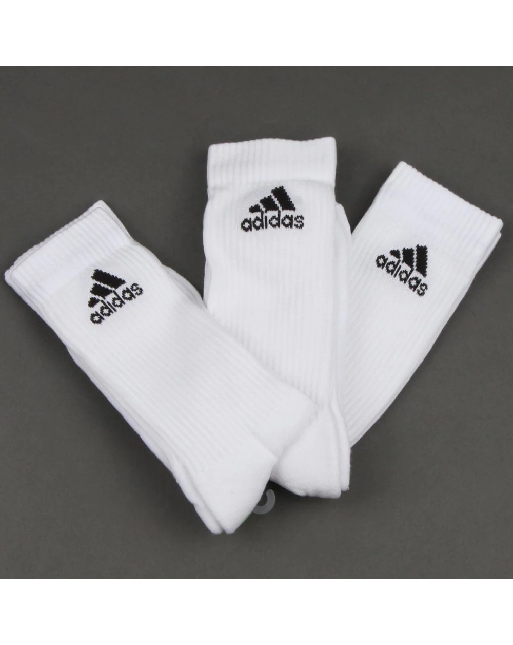 Adidas Originals 3 Pack Stripe Socks White/white/black - Image 3