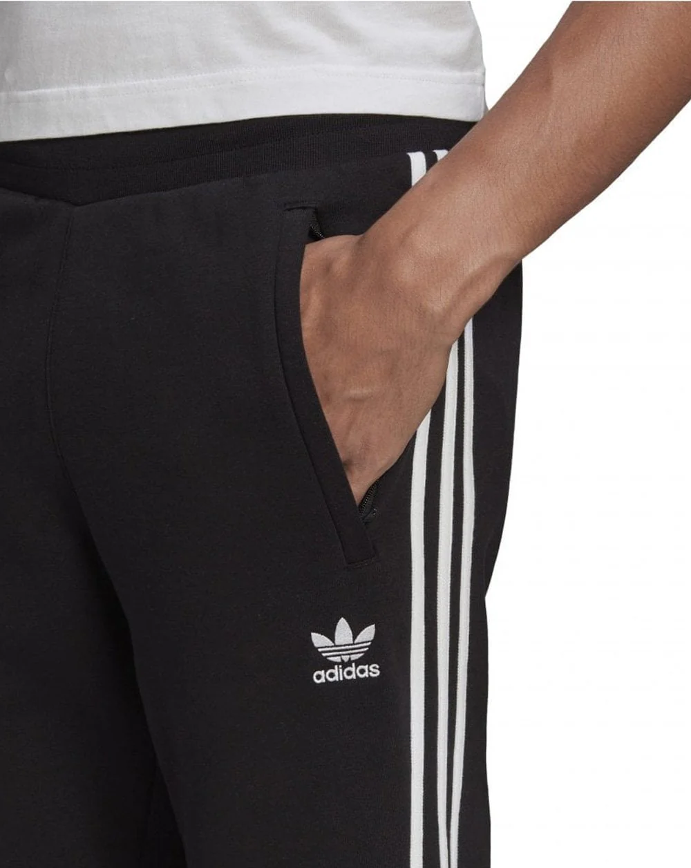 Adidas Originals 3 Stripe Joggers Black - Image 2