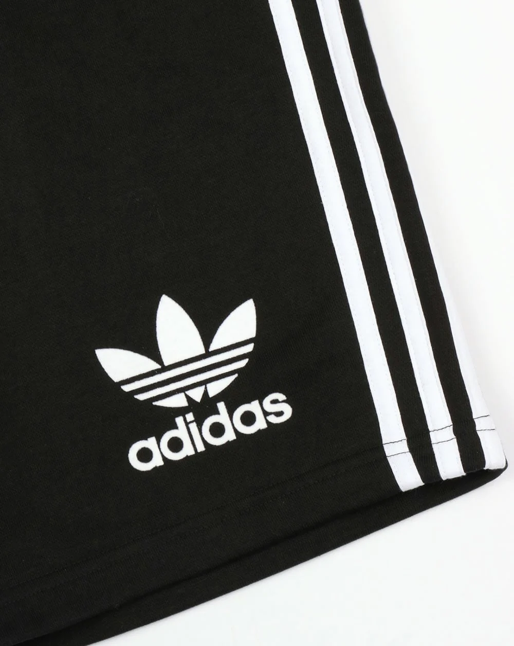 Adidas Originals 3 Striped Shorts Black/White - Image 3