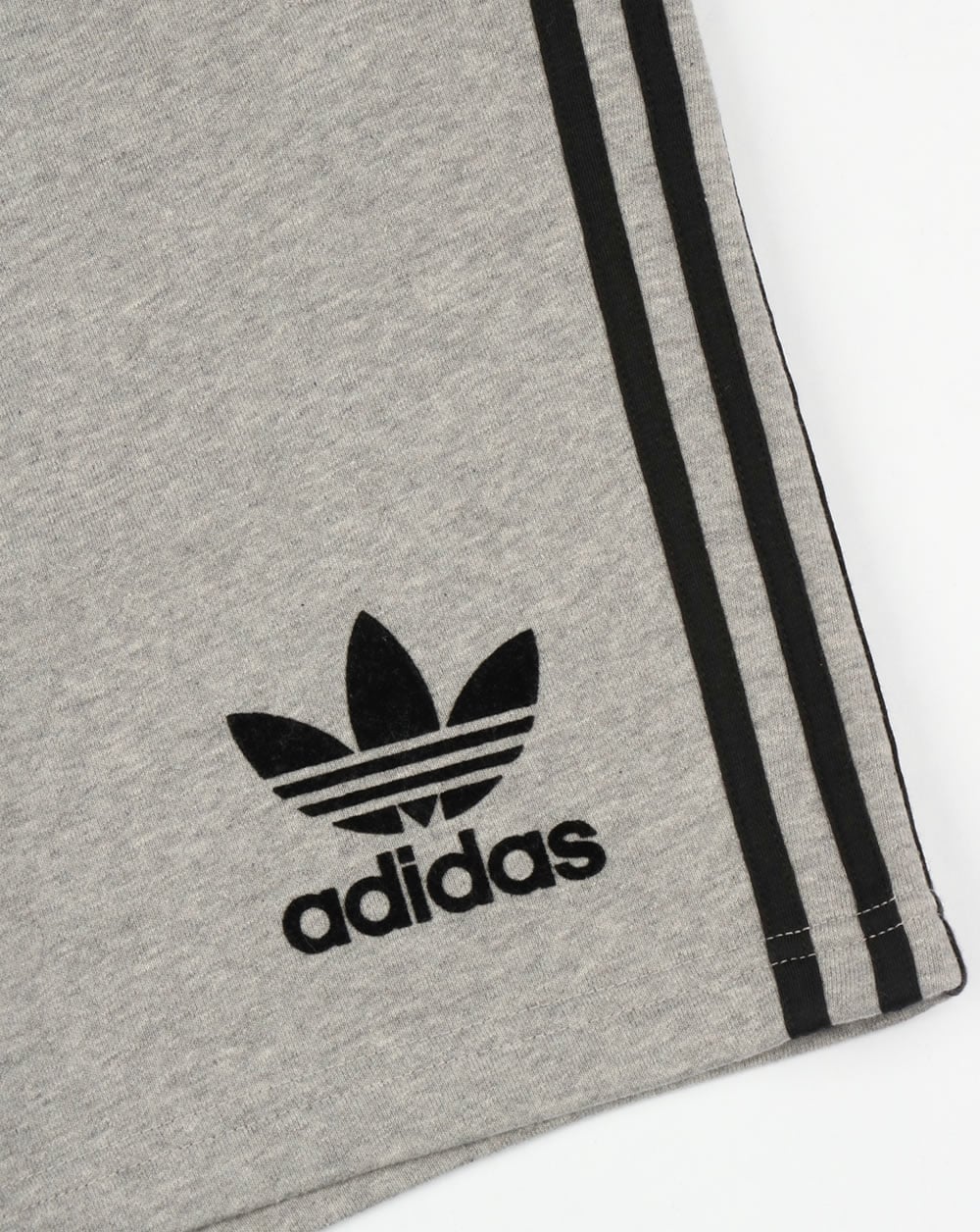 Adidas Originals 3 Striped Shorts Grey - Image 3