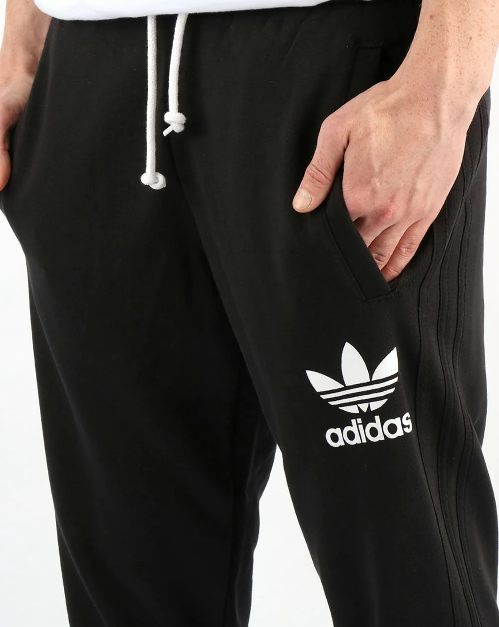 Adidas Originals 3 Striped Track Pants Black - Image 2