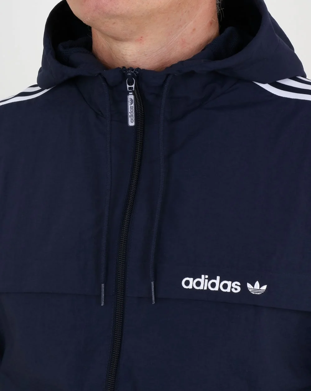 Adidas Originals 3 Striped Windbreaker Legend Ink - Image 2