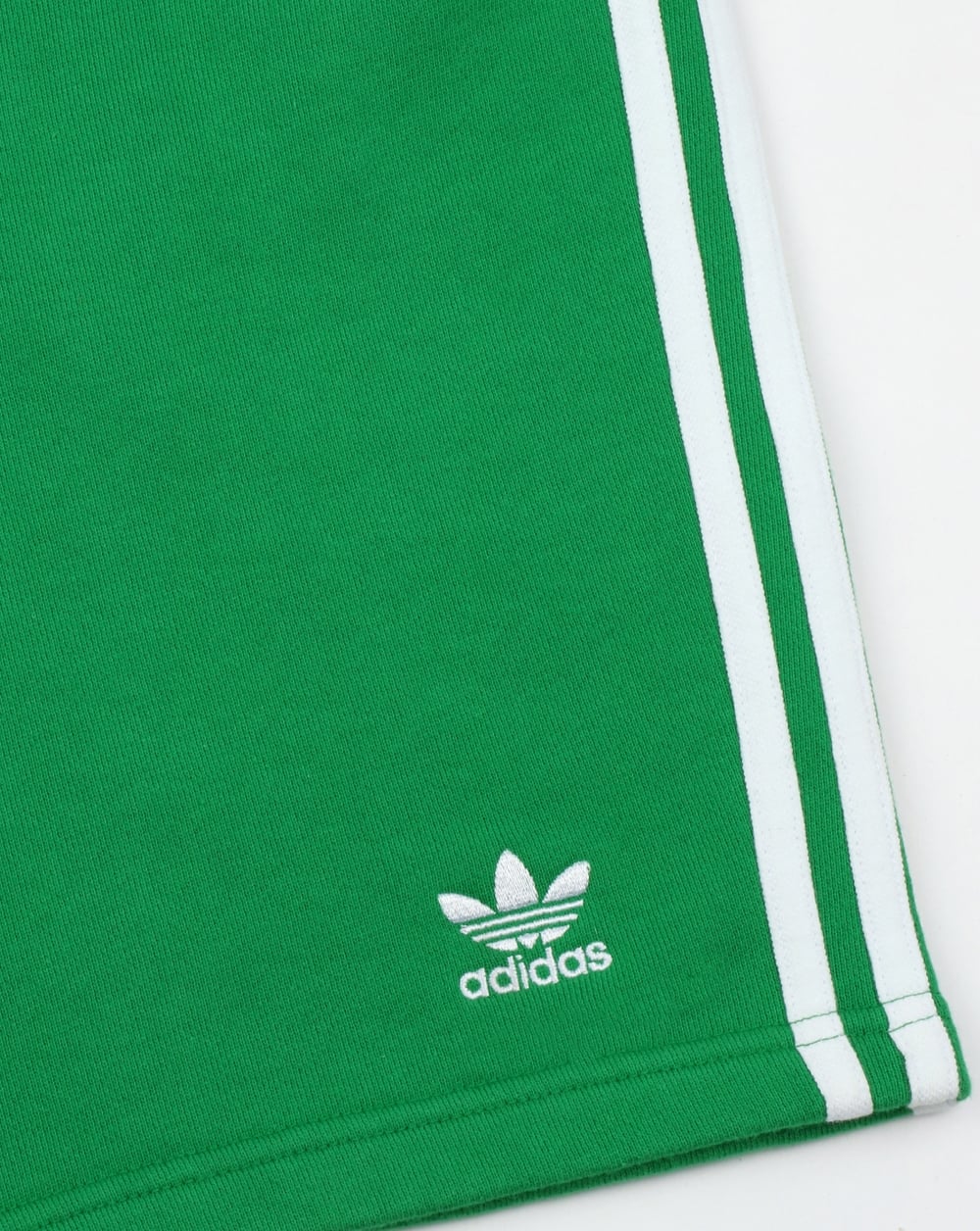 Adidas Originals 3 Stripes Shorts Green - Image 3