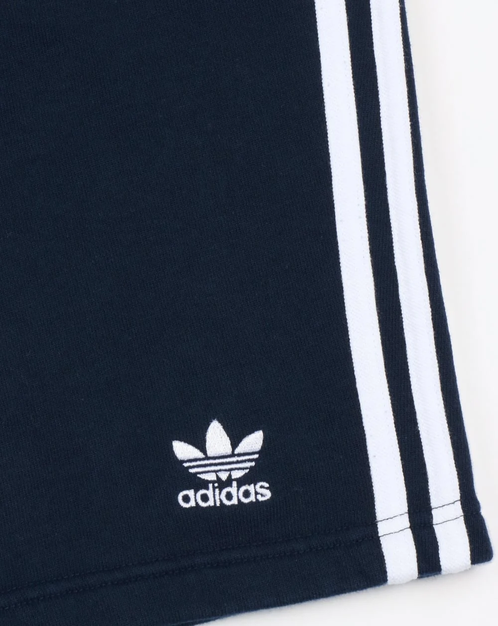 Adidas Originals 3 Stripes Shorts Navy - Image 3