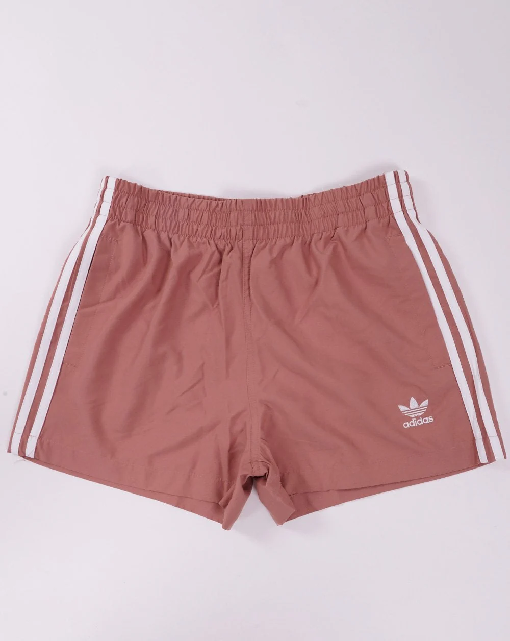 Adidas Originals 3 Stripes Swim Shorts Clay
