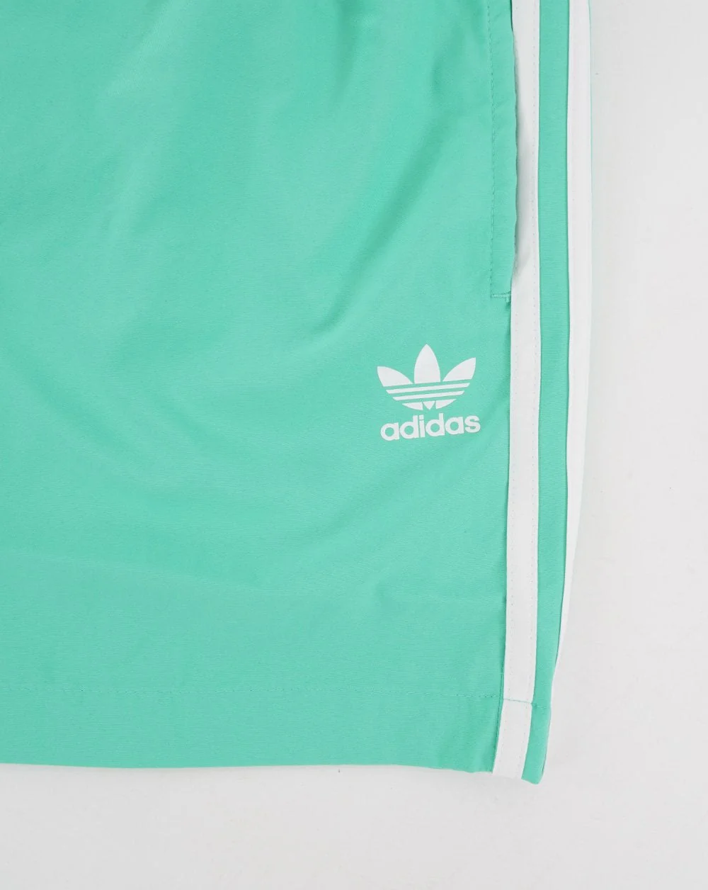 Adidas Originals 3 Stripes Swim Shorts Hi-Res Green - Image 4
