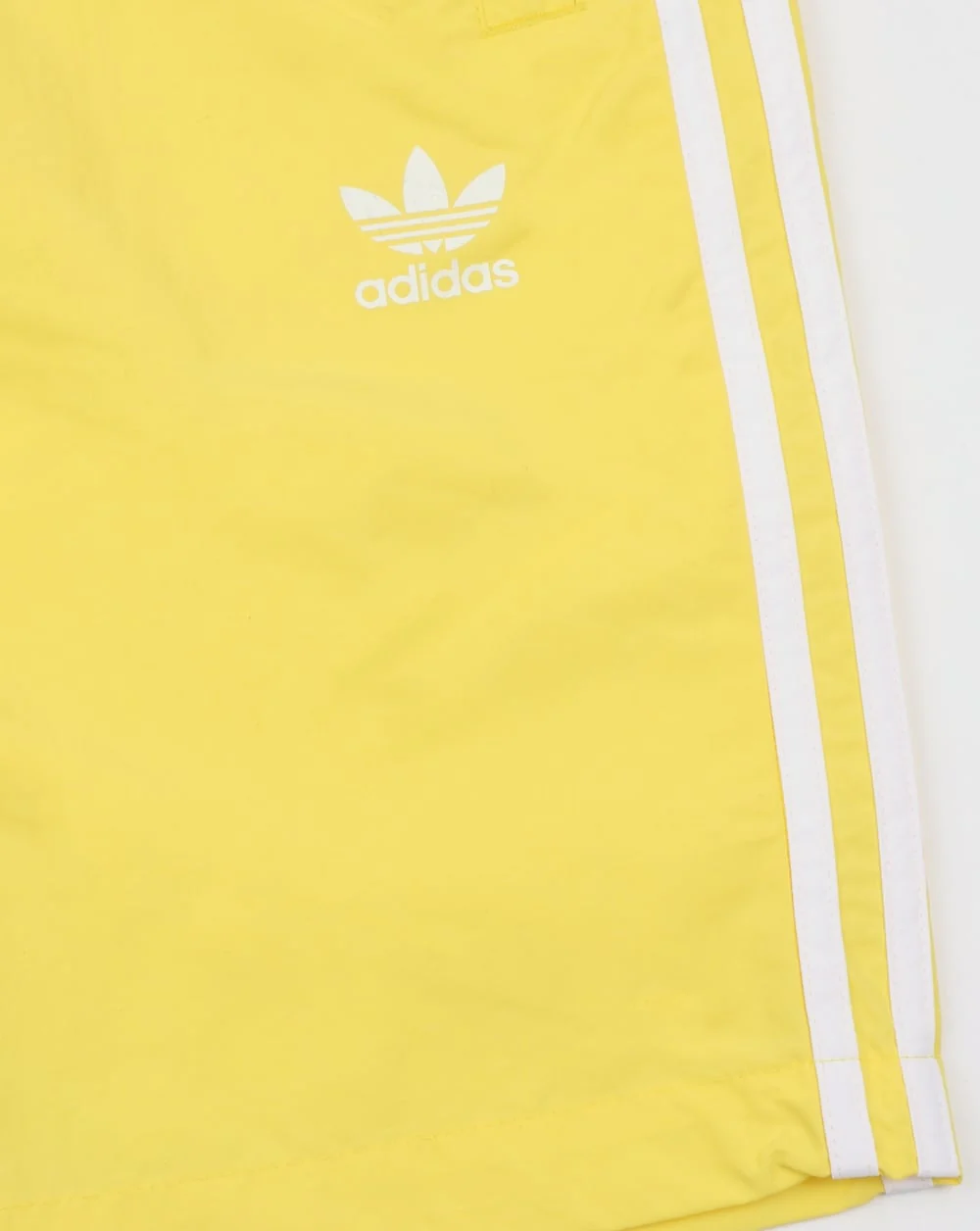 Adidas Originals 3 Stripes Swim Shorts Intense Lemon - Image 3