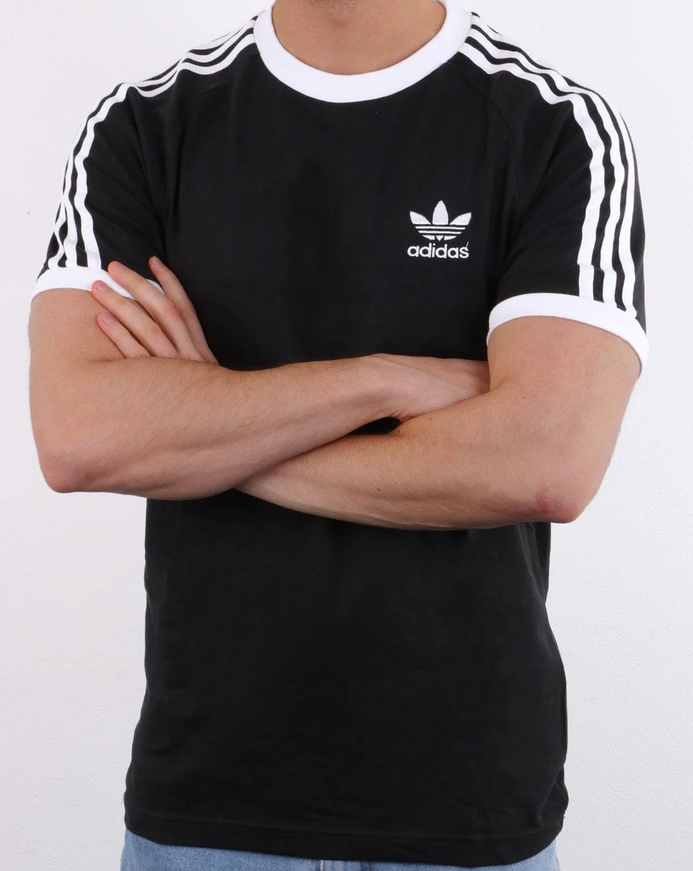 Adidas Originals 3 Stripes T Shirt Black - Image 3