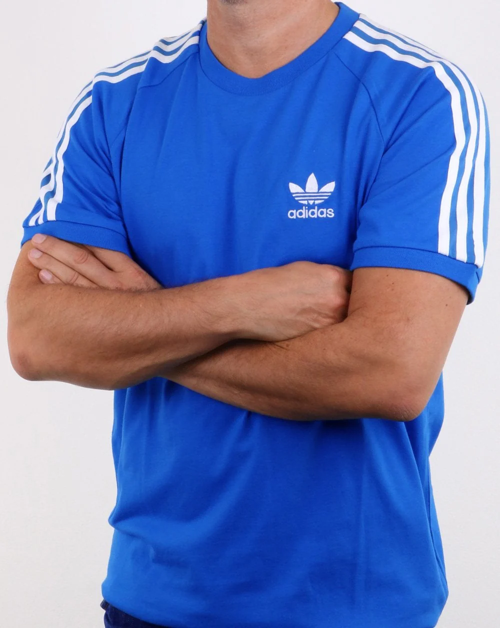 Adidas Originals 3 Stripes T Shirt Bluebird - Image 3