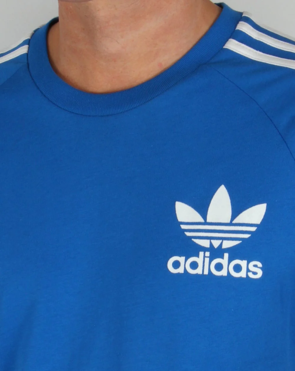 Adidas Originals 3 Stripes T-shirt Bluebird Blue - Image 2