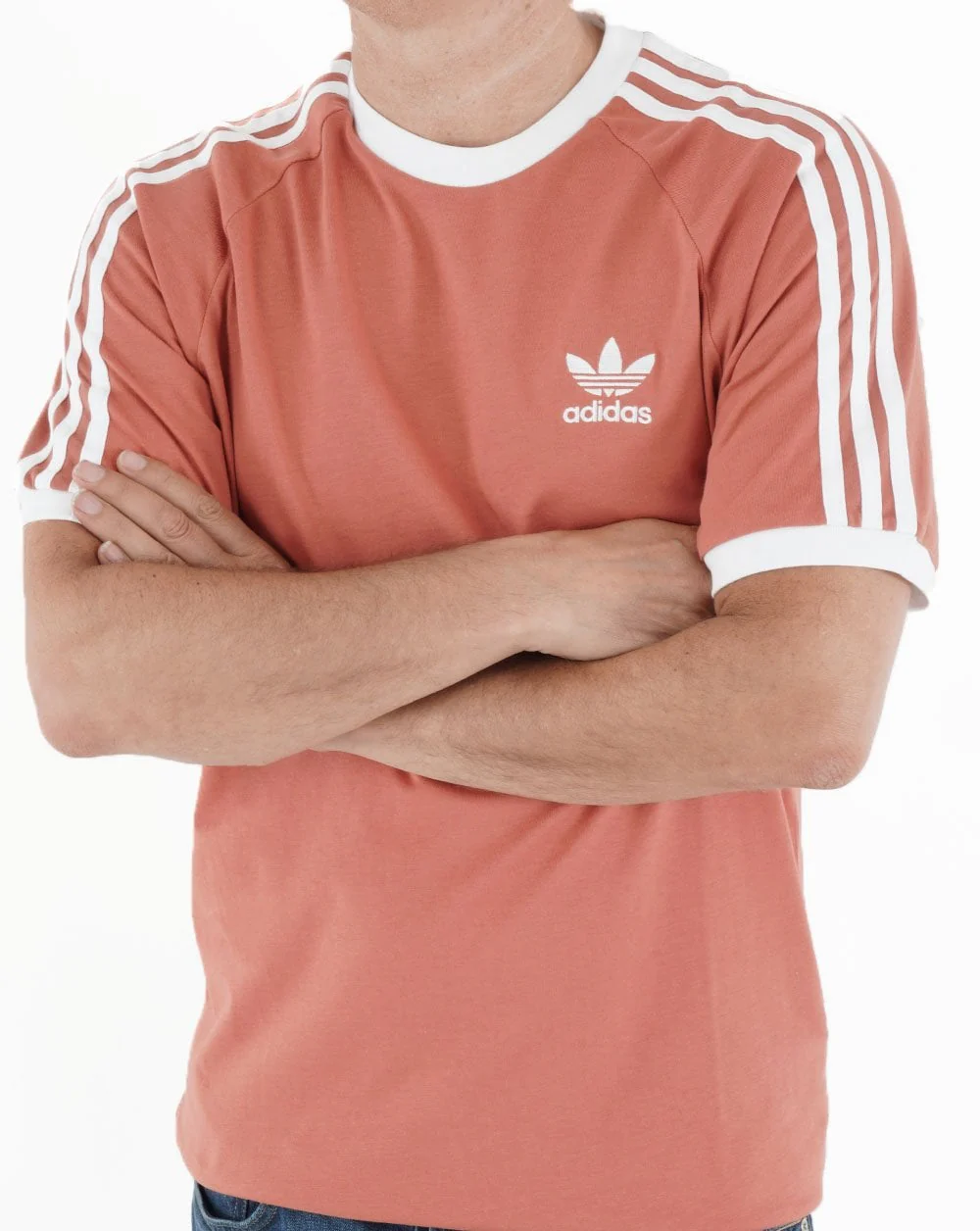 Adidas Originals 3 Stripes T Shirt Clay - Image 3