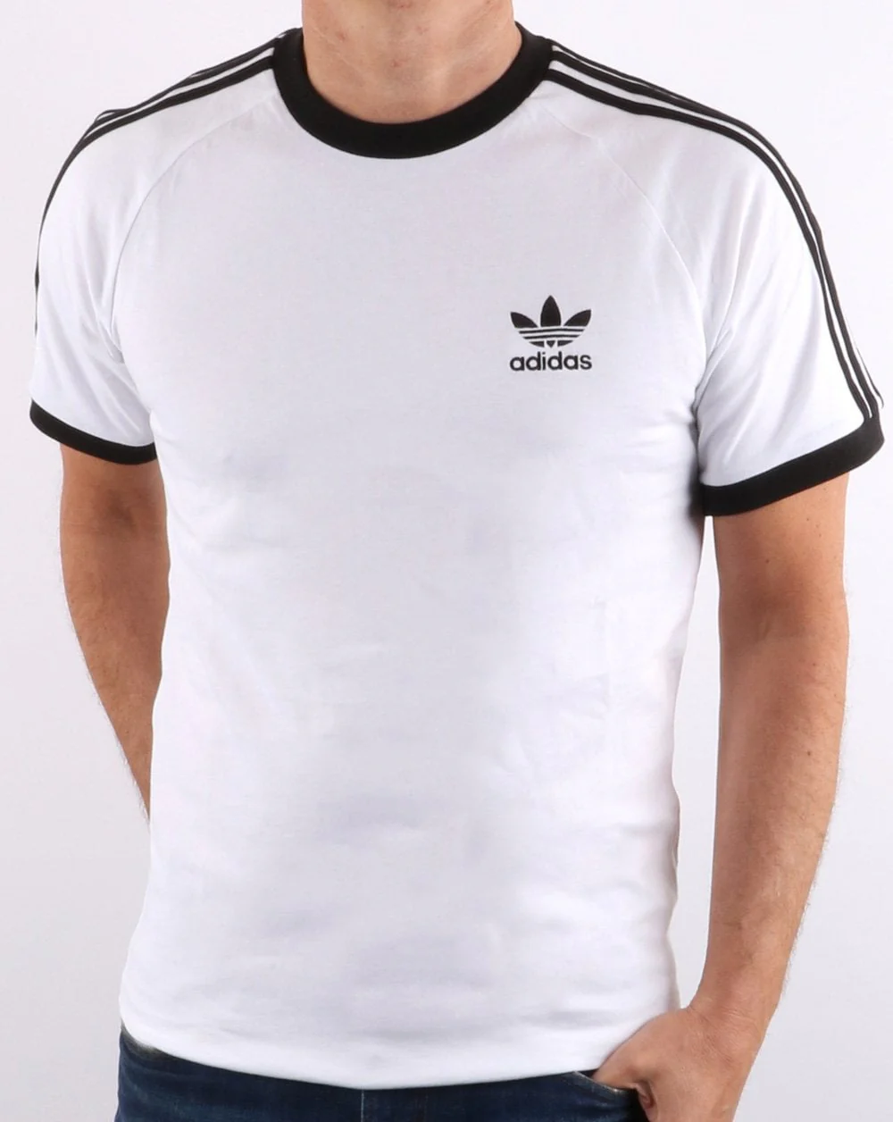 Adidas Originals 3 Stripes T Shirt White - Image 2