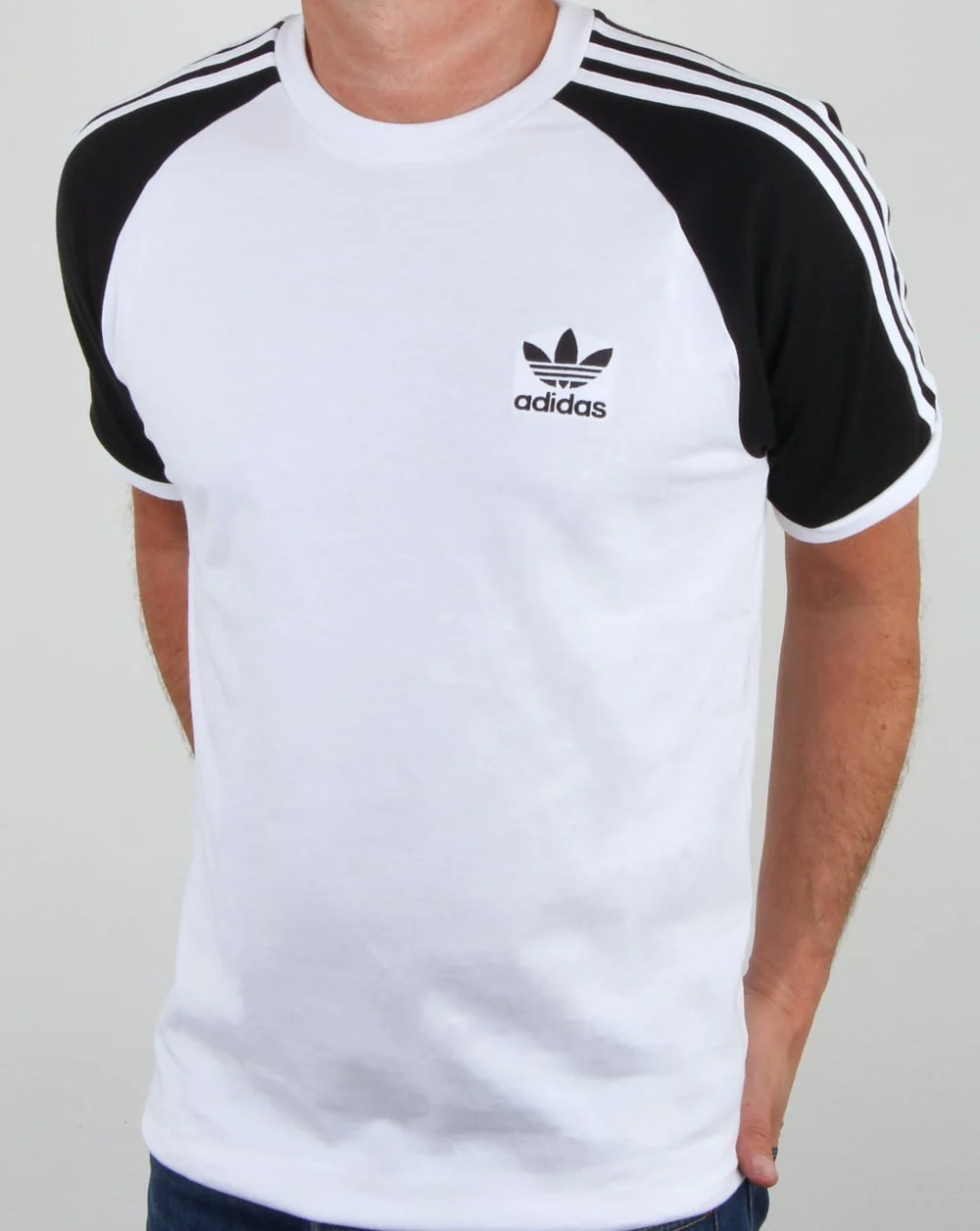 Adidas Originals 3 Stripes T Shirt White/black - Image 2