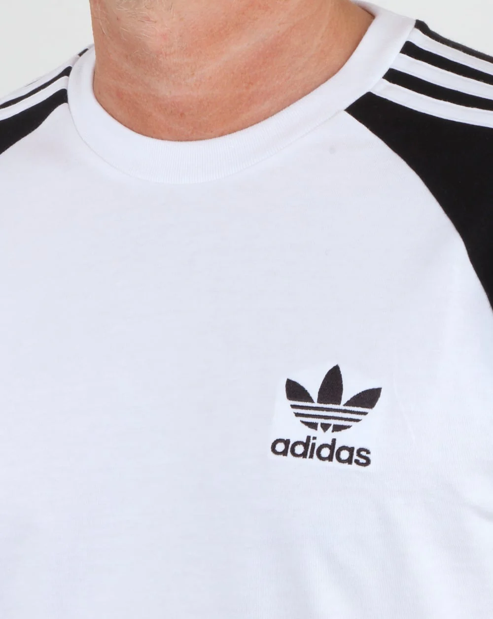 Adidas Originals 3 Stripes T Shirt White/black - Image 3