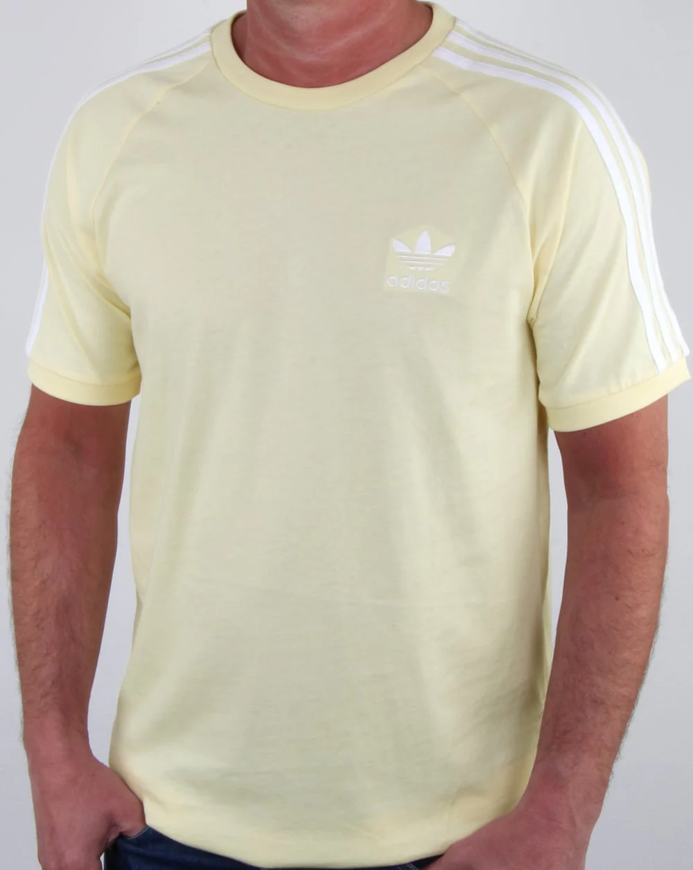 Adidas Originals 3 Stripes T Shirt Yellow