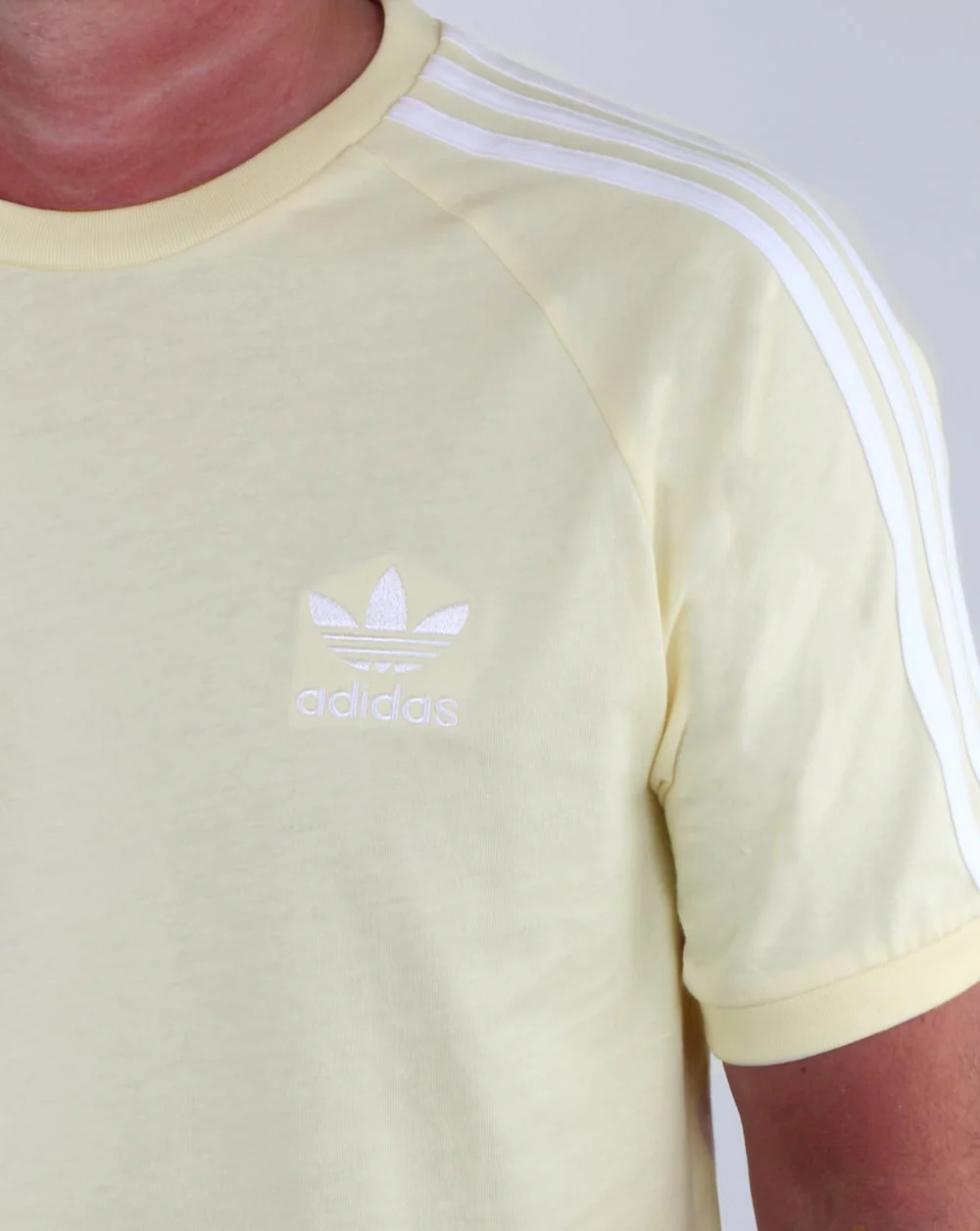 Adidas Originals 3 Stripes T Shirt Yellow - Image 2