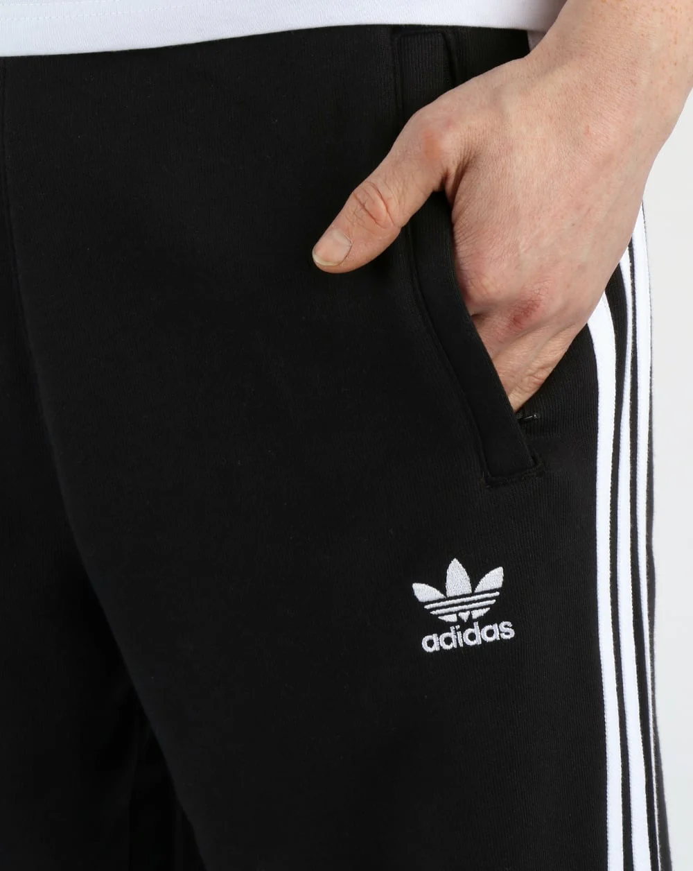 Adidas Originals 3 Stripes Track Pants Black - Image 2