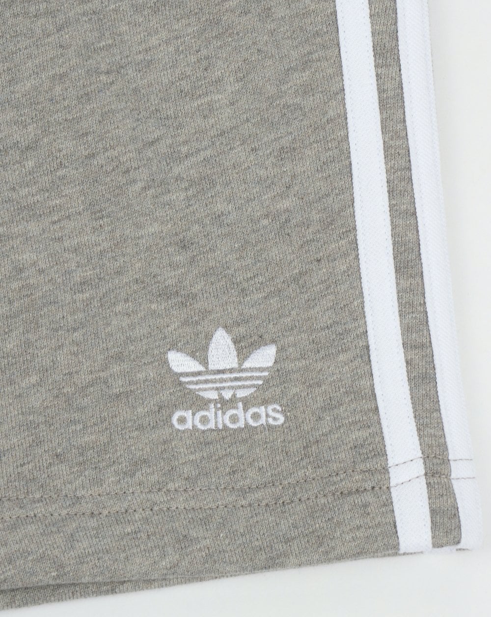 Adidas Originals 3 Stripes Zip Pocket Shorts Grey Heather - Image 2