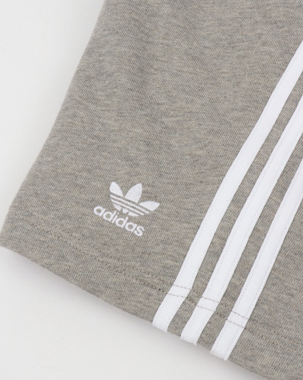 Adidas Originals 3 Stripes Zip Pocket Shorts Grey Heather - Image 3