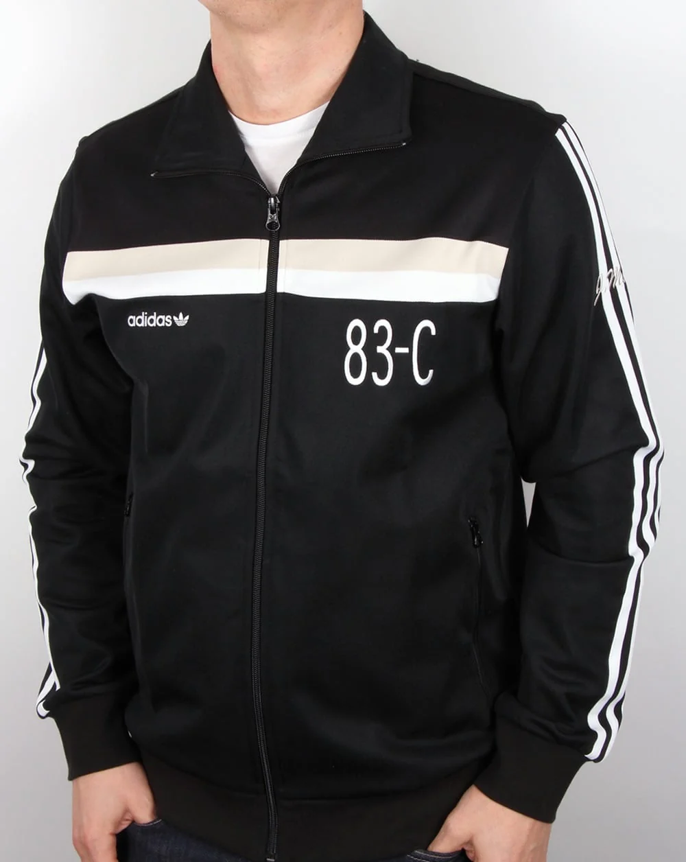 Adidas Originals 83-C Track Top Black - Image 4