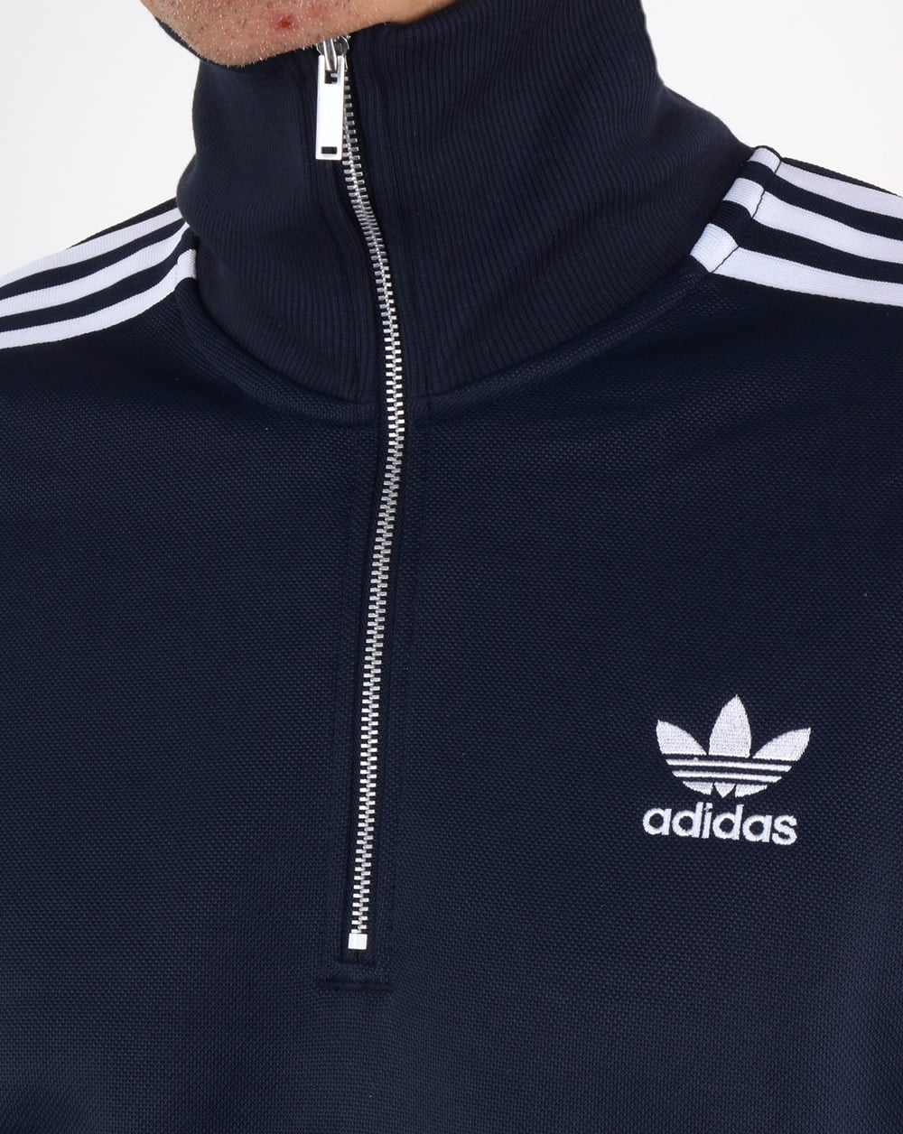 Adidas Originals 90s Half Zip Track Top Navy - Image 2