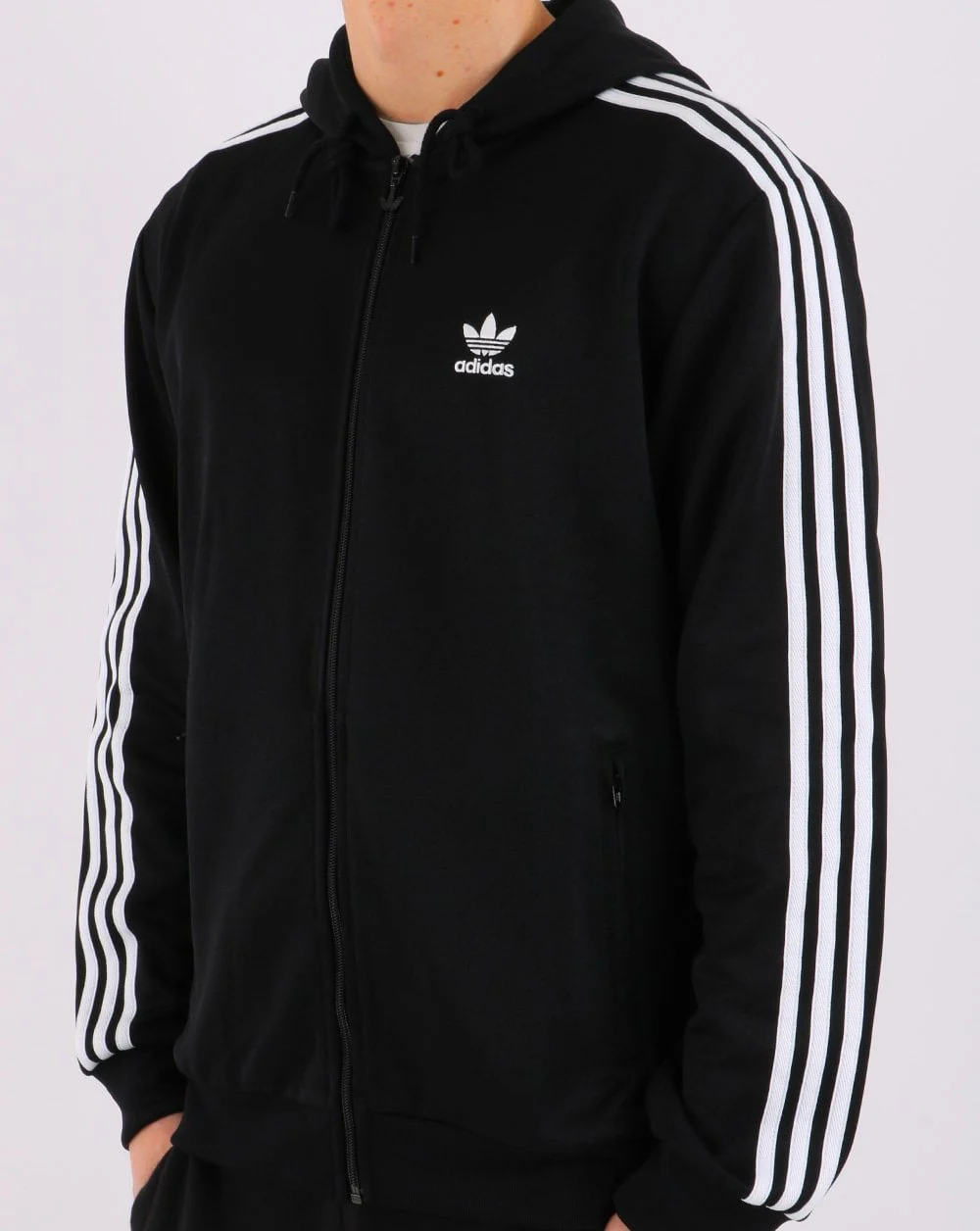 Adidas Originals Adicolor Full Zip Hoody Black - Image 2