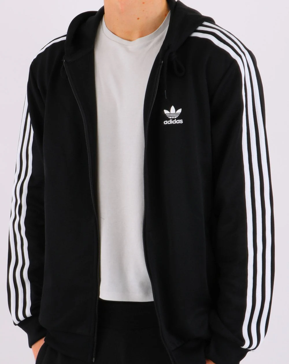 Adidas Originals Adicolor Full Zip Hoody Black - Image 4