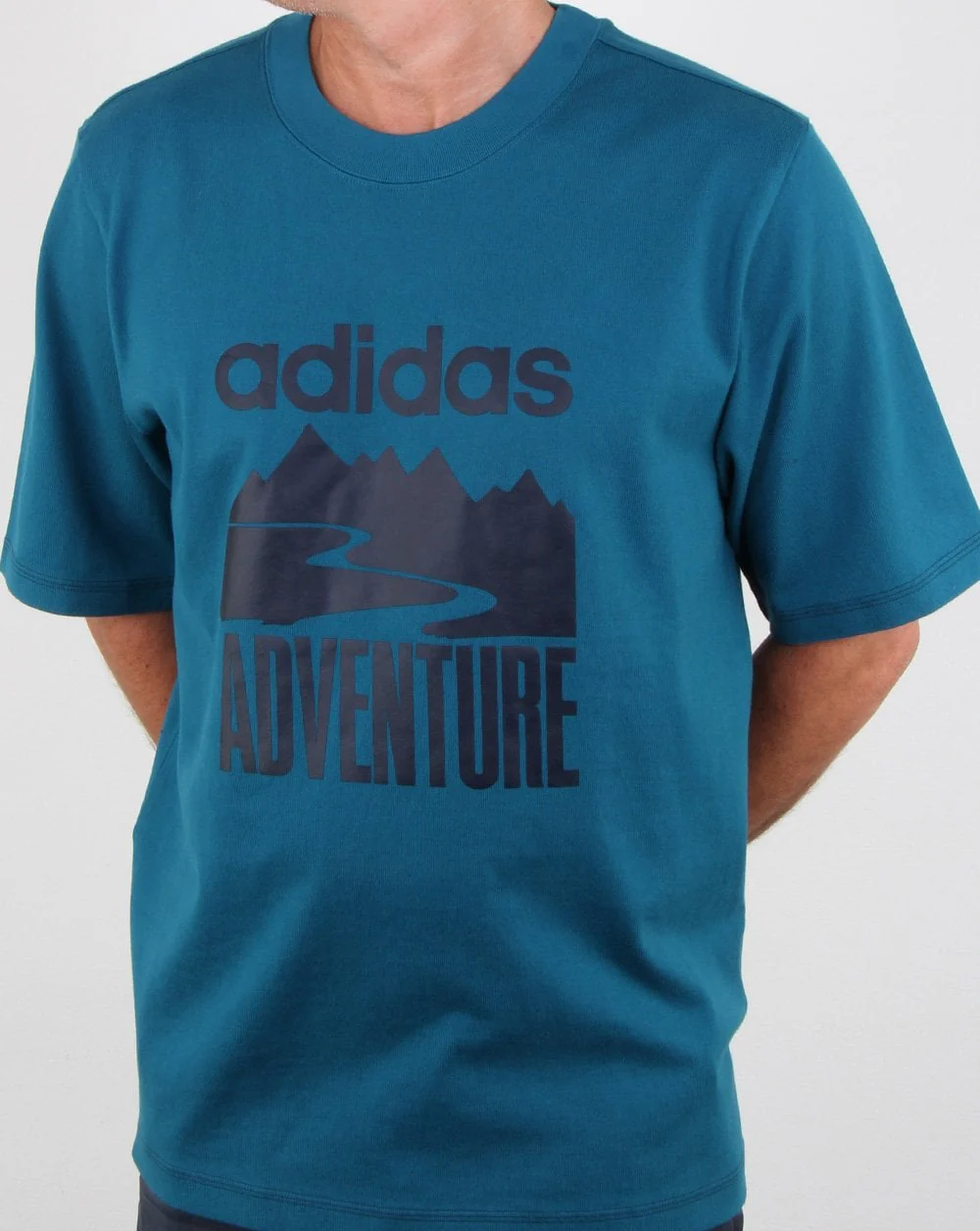 Adidas Originals Adventure T Shirt Real Teal - Image 3