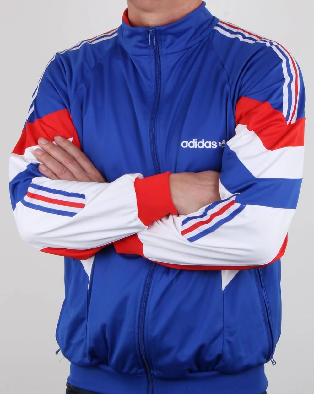 Adidas Originals Aloxe Track Top Bold Blue/white - Image 3