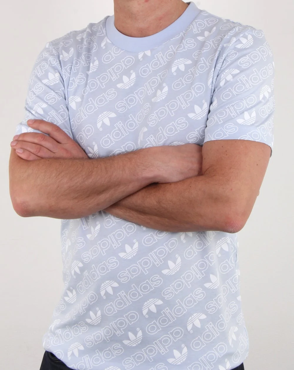 Adidas Originals Aop T Shirt Aero Blue - Image 3
