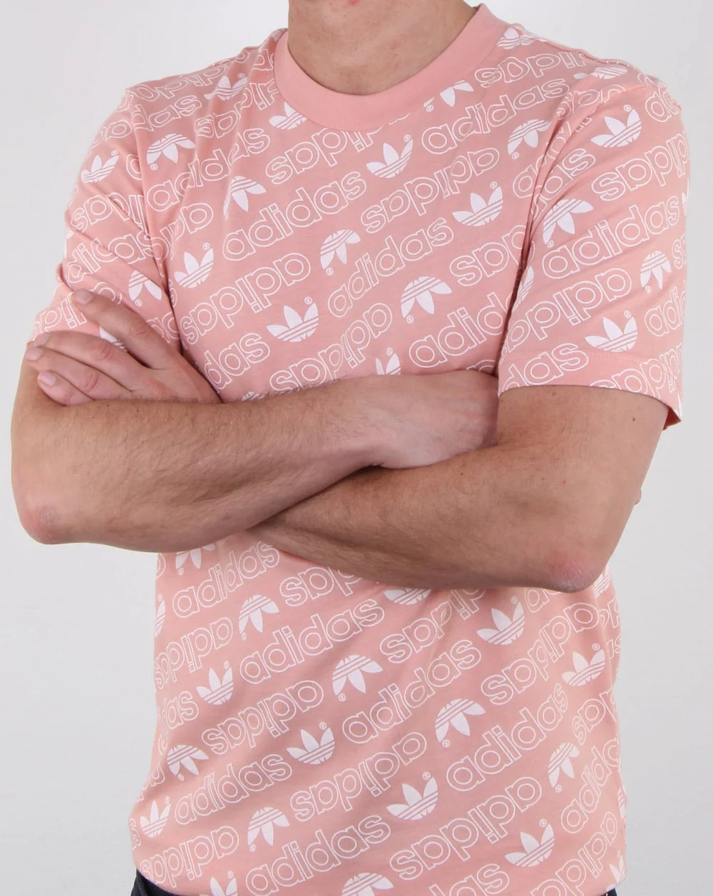 Adidas Originals Aop T Shirt Dust Pink - Image 3