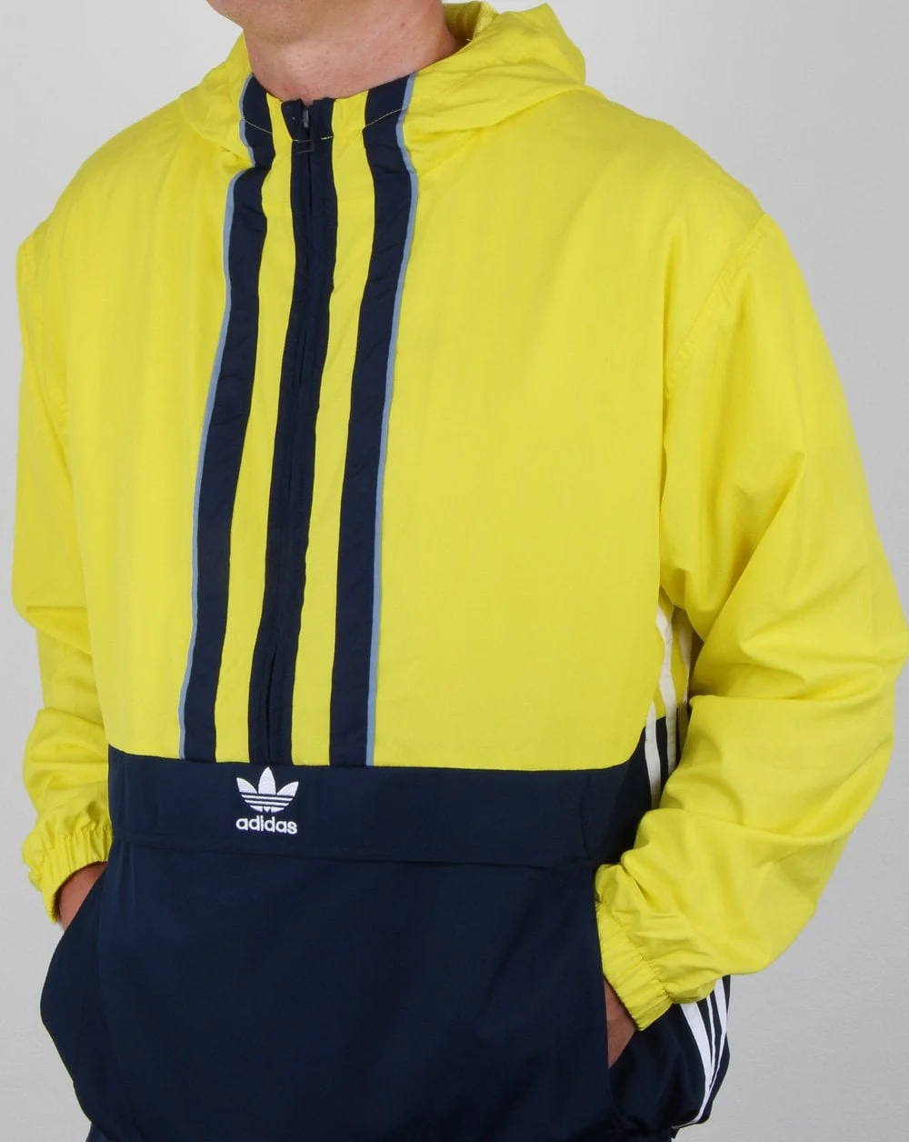 Adidas Originals Authentics Anorak Shock Yellow/navy - Image 3