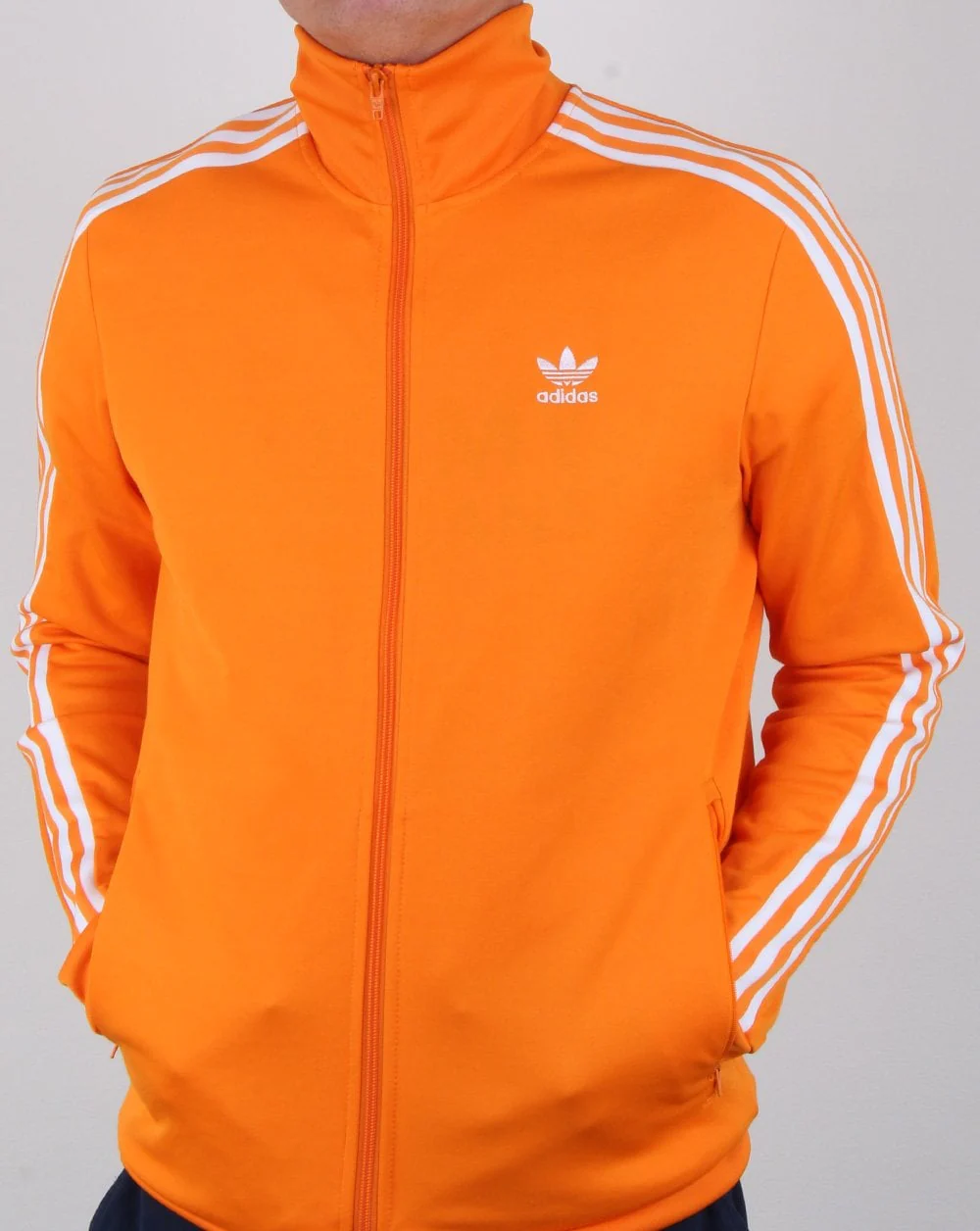 Adidas Originals Beckenbauer Track Top Bright Orange - Image 4