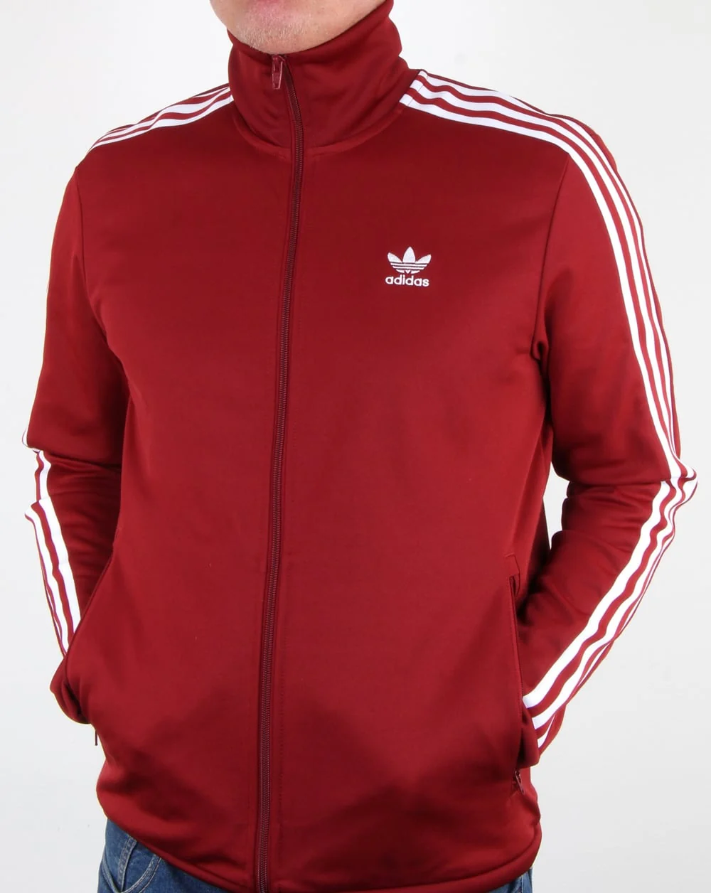Adidas Originals Beckenbauer Track Top Rust Red - Image 3