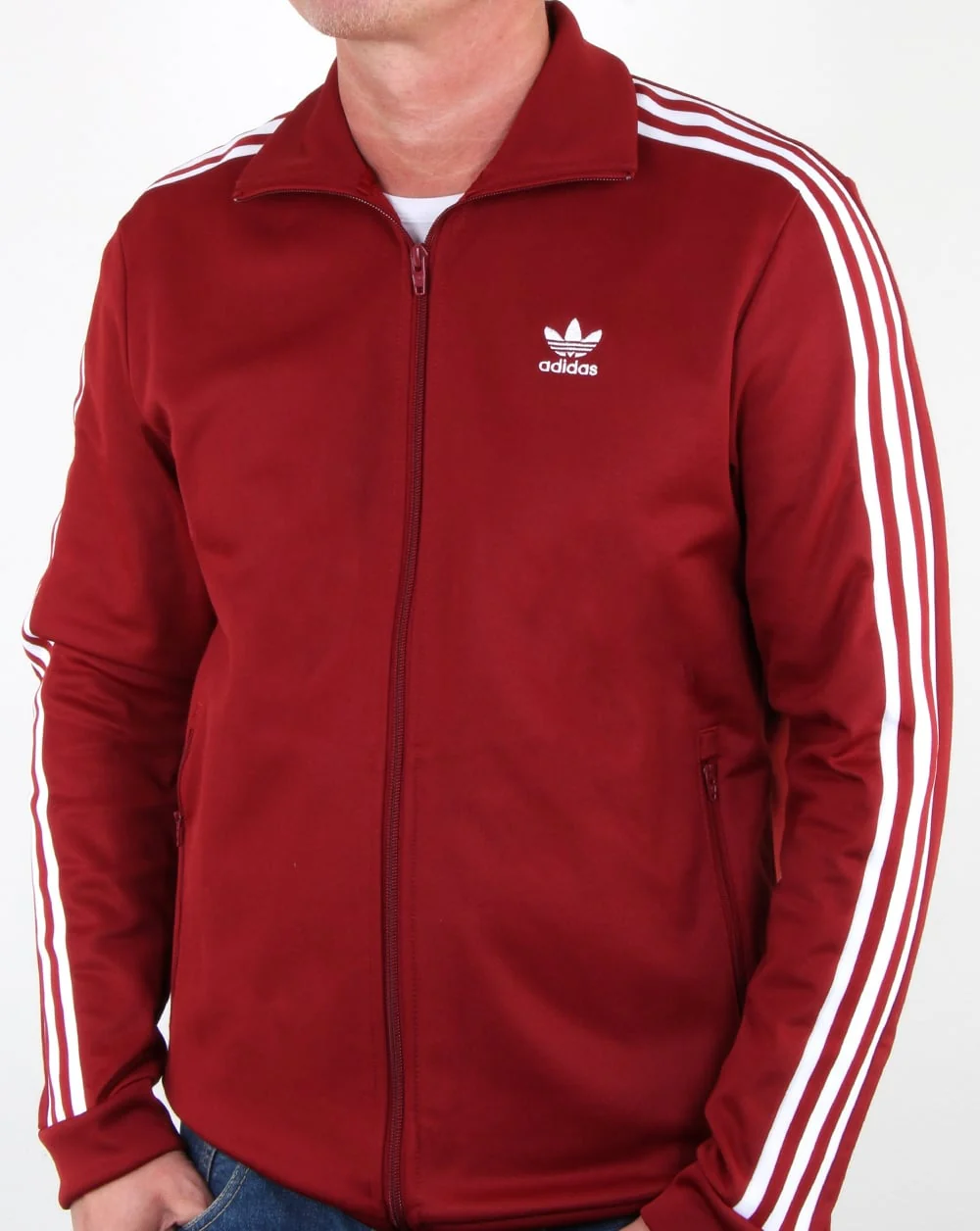 Adidas Originals Beckenbauer Track Top Rust Red - Image 4