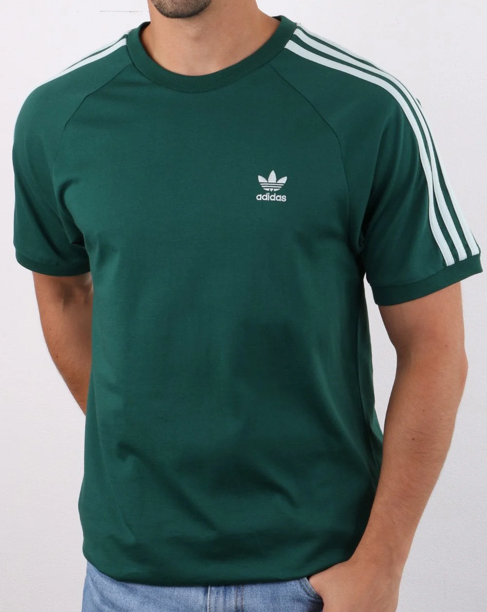 Adidas Originals BLC 3-S T Shirt Collegiate Green - Image 2